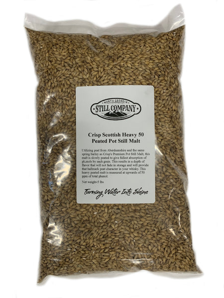 Crisp Scottish Heavy 50 Peated Pot Still Malt