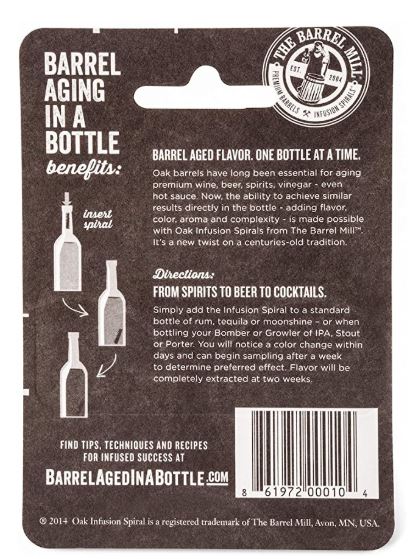Barrel Aged In A Bottle - Oak Infusion Spiral