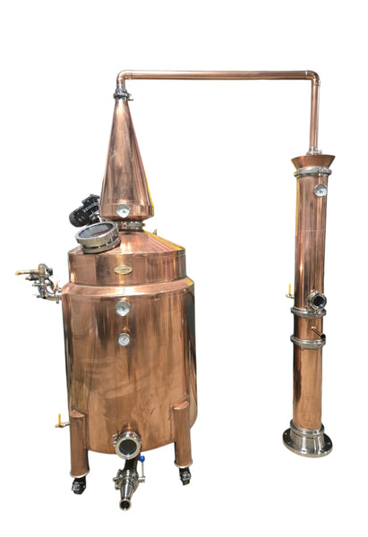 120 Gallon Bain Marie Jacketed Still w/ Shotgun Condenser