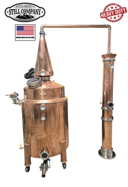 120 Gallon Bain Marie Jacketed Still w/ Shotgun Condenser