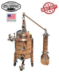 27 Gallon Bain Marie Jacketed Still w/ Shotgun Condenser
