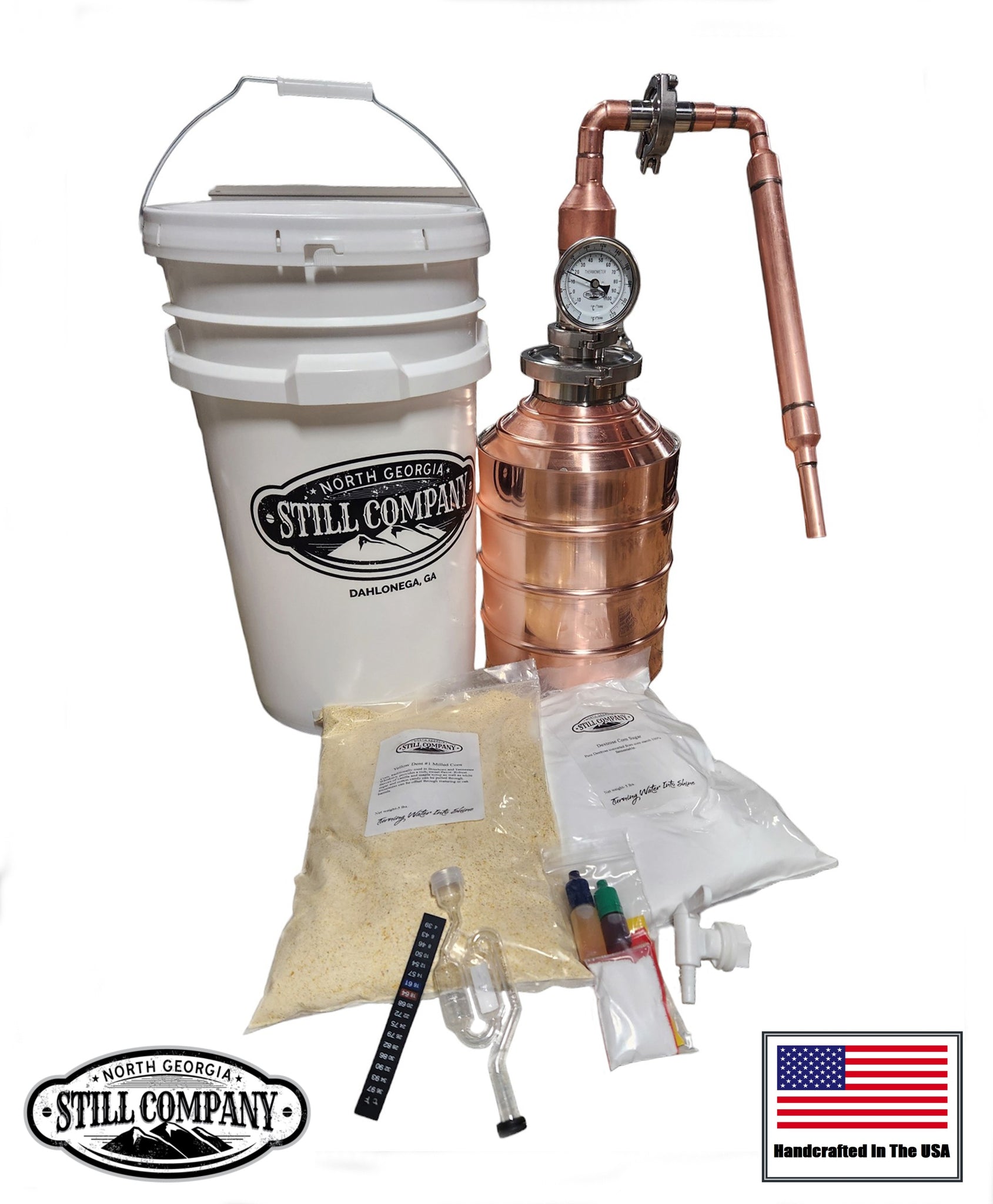 Prohibition 1920 Mighty Mite Package- 3 Gallon Still w/ Mini Pot Still Head