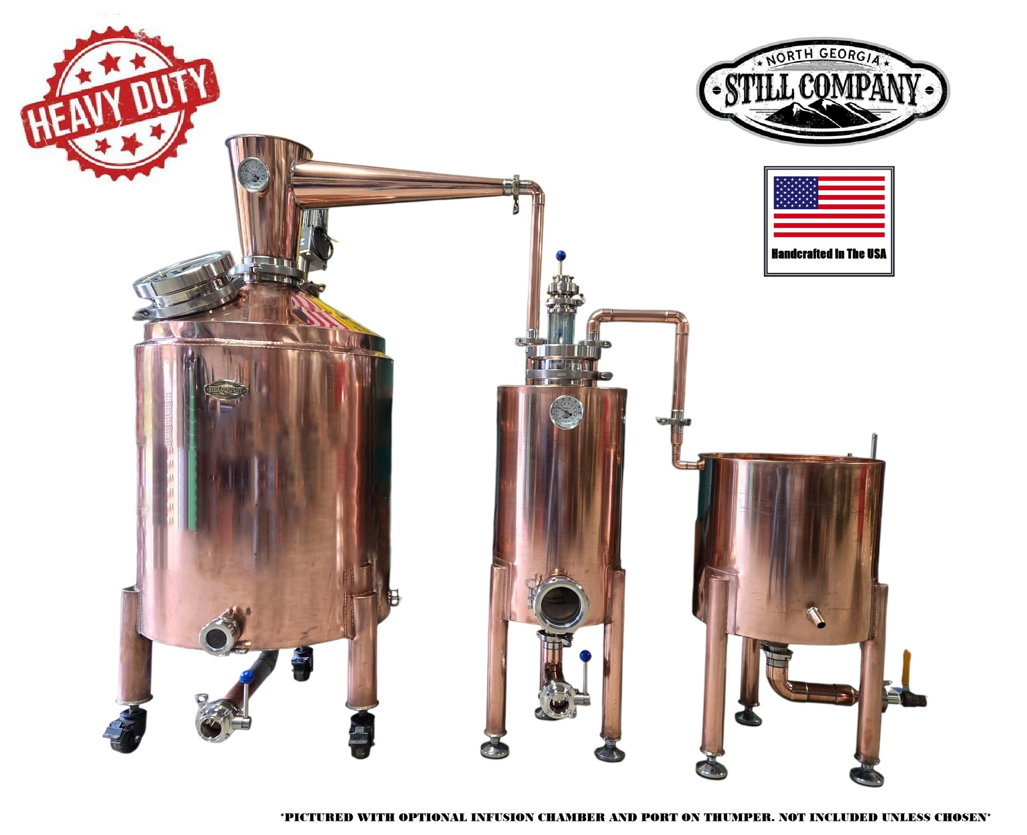 55 Gallon Bain Marie Jacketed Still w/ Worm & Thumper