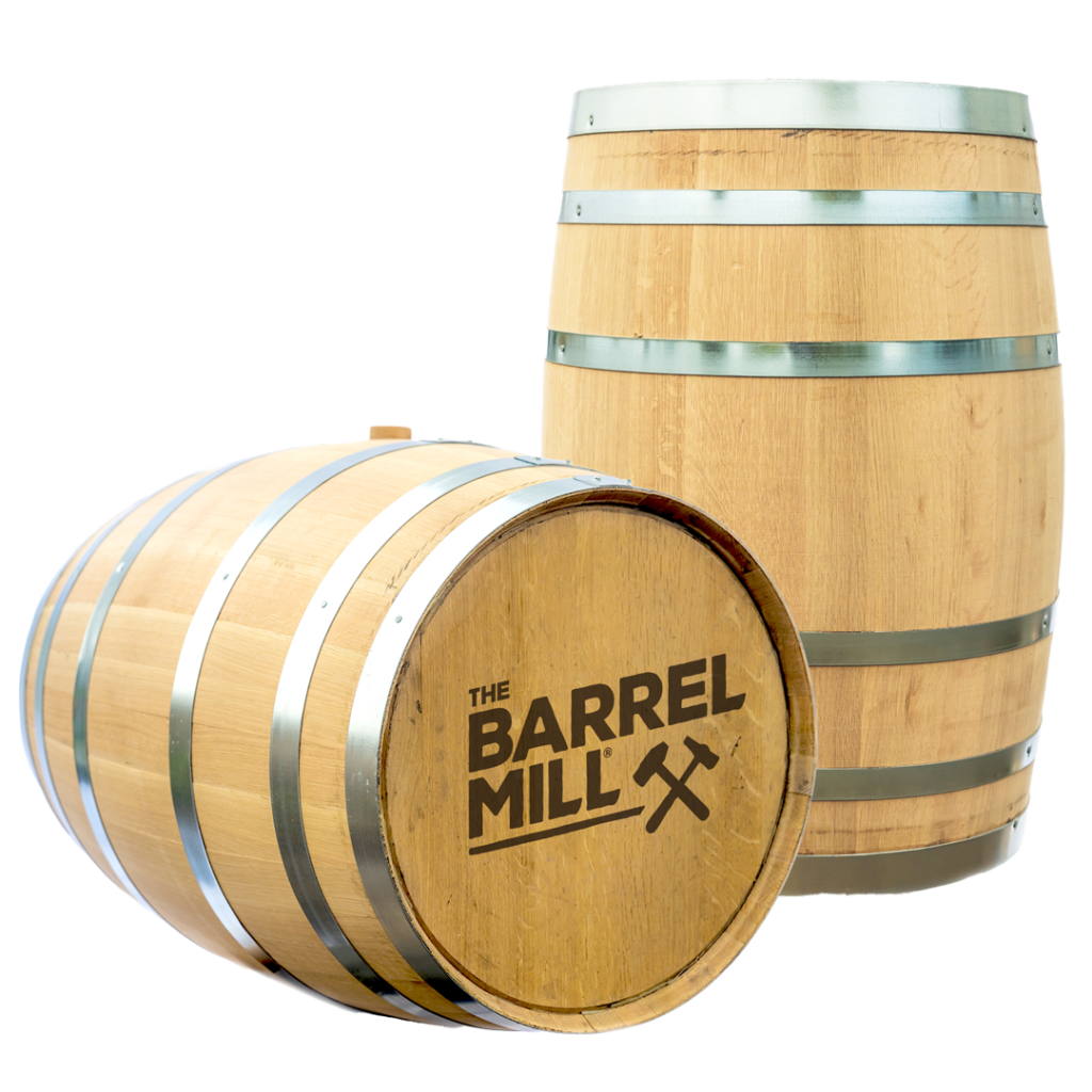 Larger Authentic Charred Oak Aging Barrel