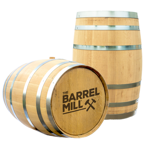 Larger Authentic Charred Oak Aging Barrel