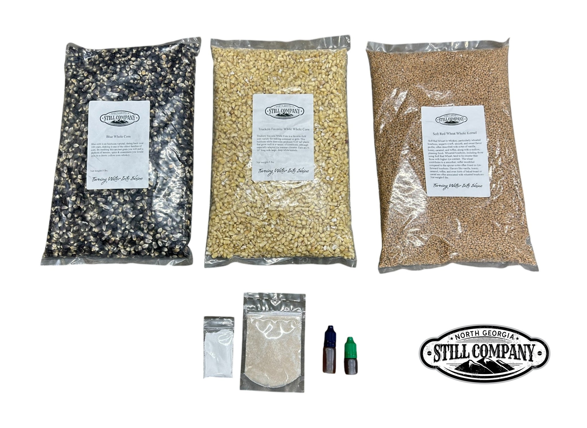 Blue Corn, Trucker's Favorite White Corn & Soft Red Wheat Fermentation Kit