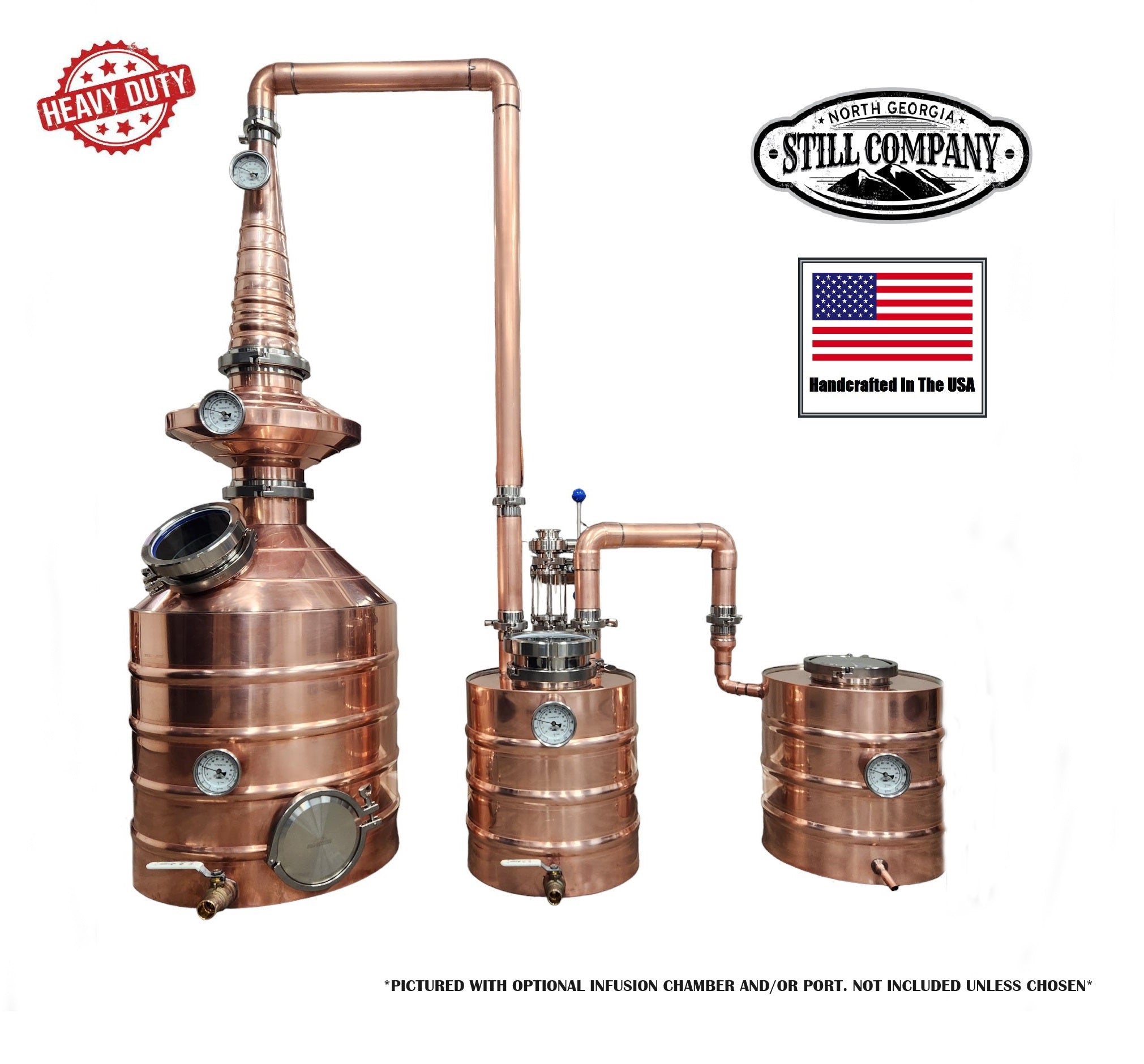 Thick 30 w/ Small Conehead & Flying Saucer Distillers Kit *Heavy Duty*