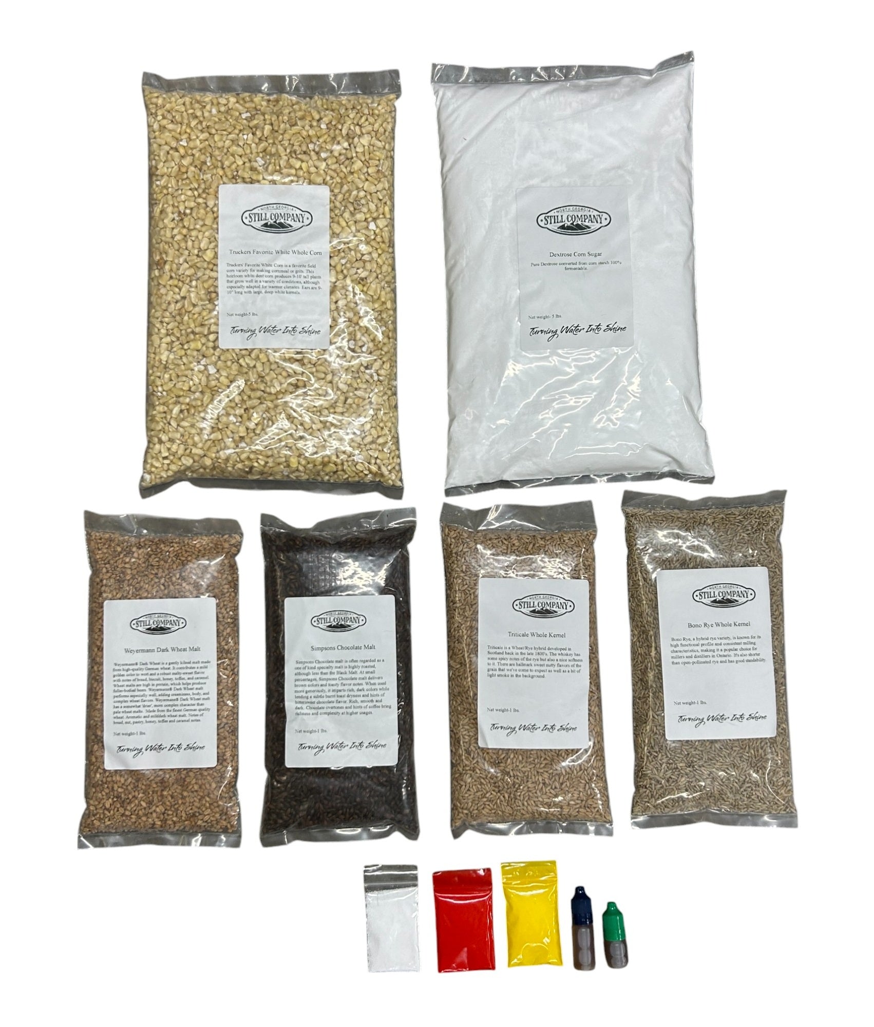 Trucker's Favorite White Corn, Dark Wheat, Chocolate Malt, Triticale & Bono Rye Fermentation Kit