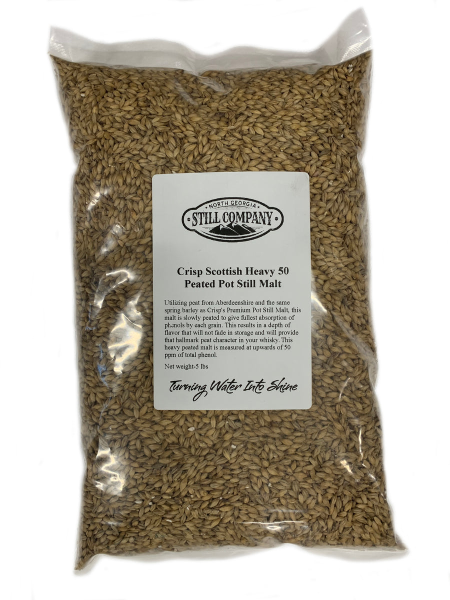 Crisp Scottish Heavy 50 Peated Pot Still Malt – North Georgia Still Company